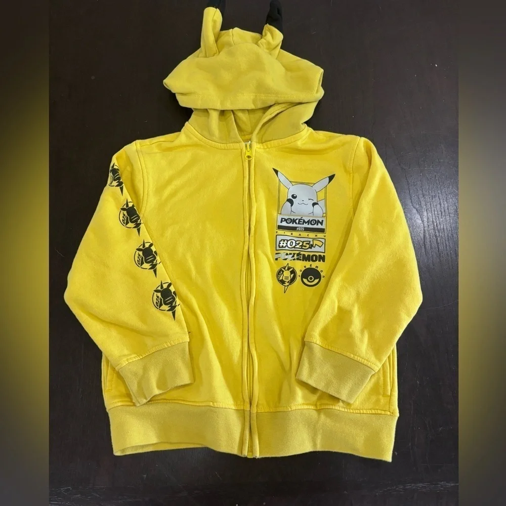 Pokémon Zippered Hooded Sweatshirt Kids Size Small